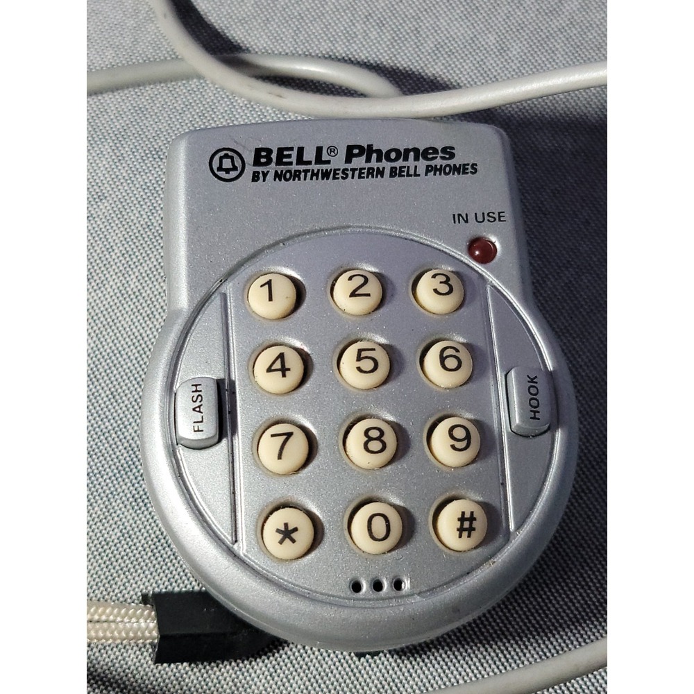 Vintage Bell Phones Northwestern Bell Mini Corded‎ Telephone Headset Gray 28000